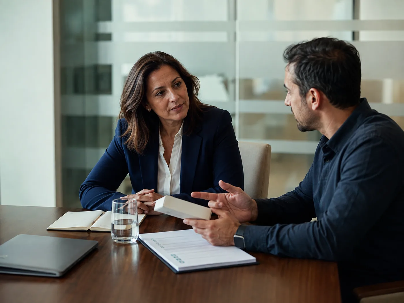 A professional consultation about product requirements