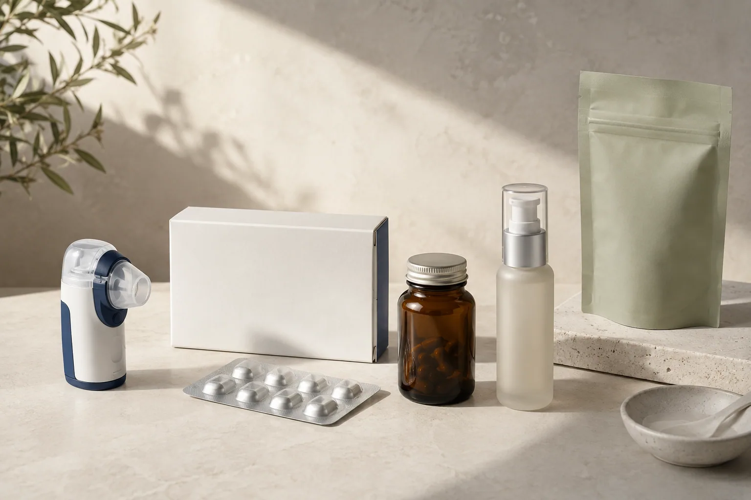 A curated range of regulated healthcare and consumer product categories